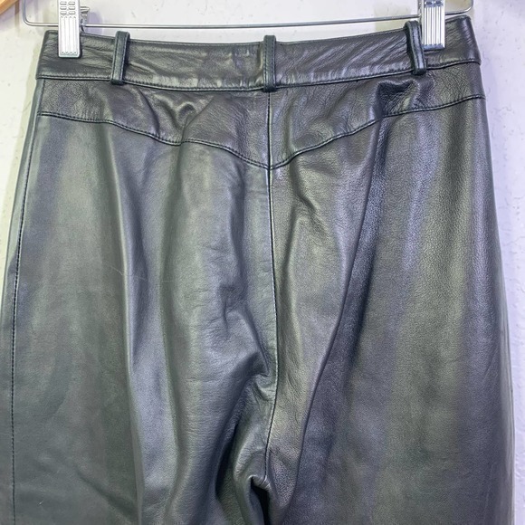 ST. JOHN COUTURE Vintage Leather Pants Slacks - Picture 8 of 11